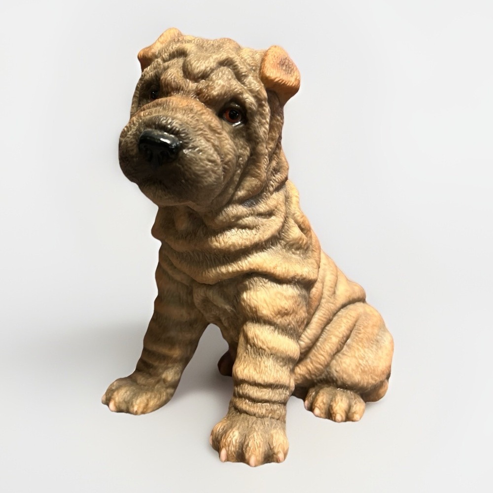 Vintage Lenox Shar-pei Dog Figurine Porcelain Dog Limited Edition 2001 Sharpei